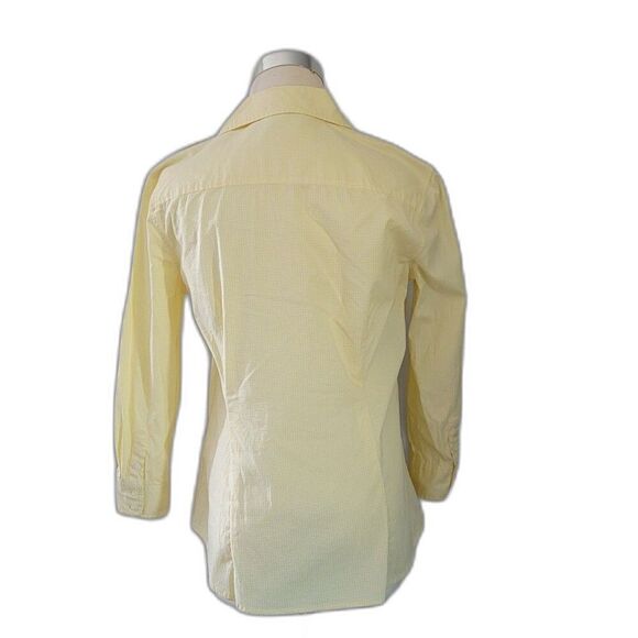 Izod Yellow Small Plaid Button Down Shirt Size S - Picture 3 of 6